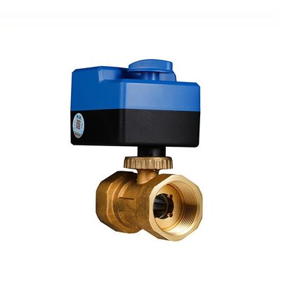 220V 電力消費 2 方向 換気用の銅弁 PVC モーターボールバルブ