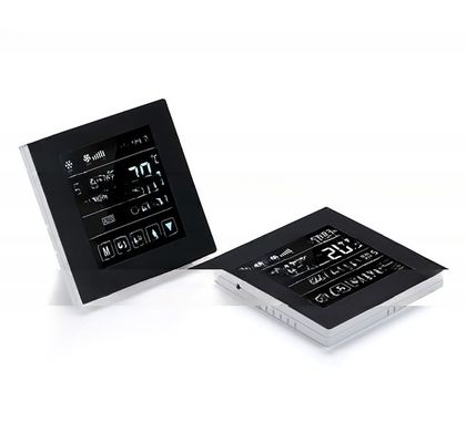 白色LCD 部屋温かいタッチ デジタルスクリーン付き温度調節器 5 1 1 プログラム可能なKNX対応