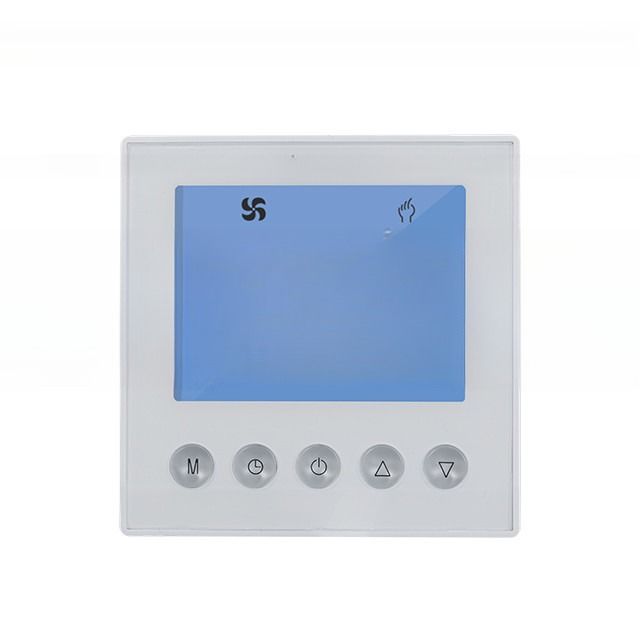 Modbus RS485 ファンの速度制御室温度調節器を搭載した方形パイプファンコイルユニット